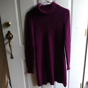 Nice Purple Sweater Dress